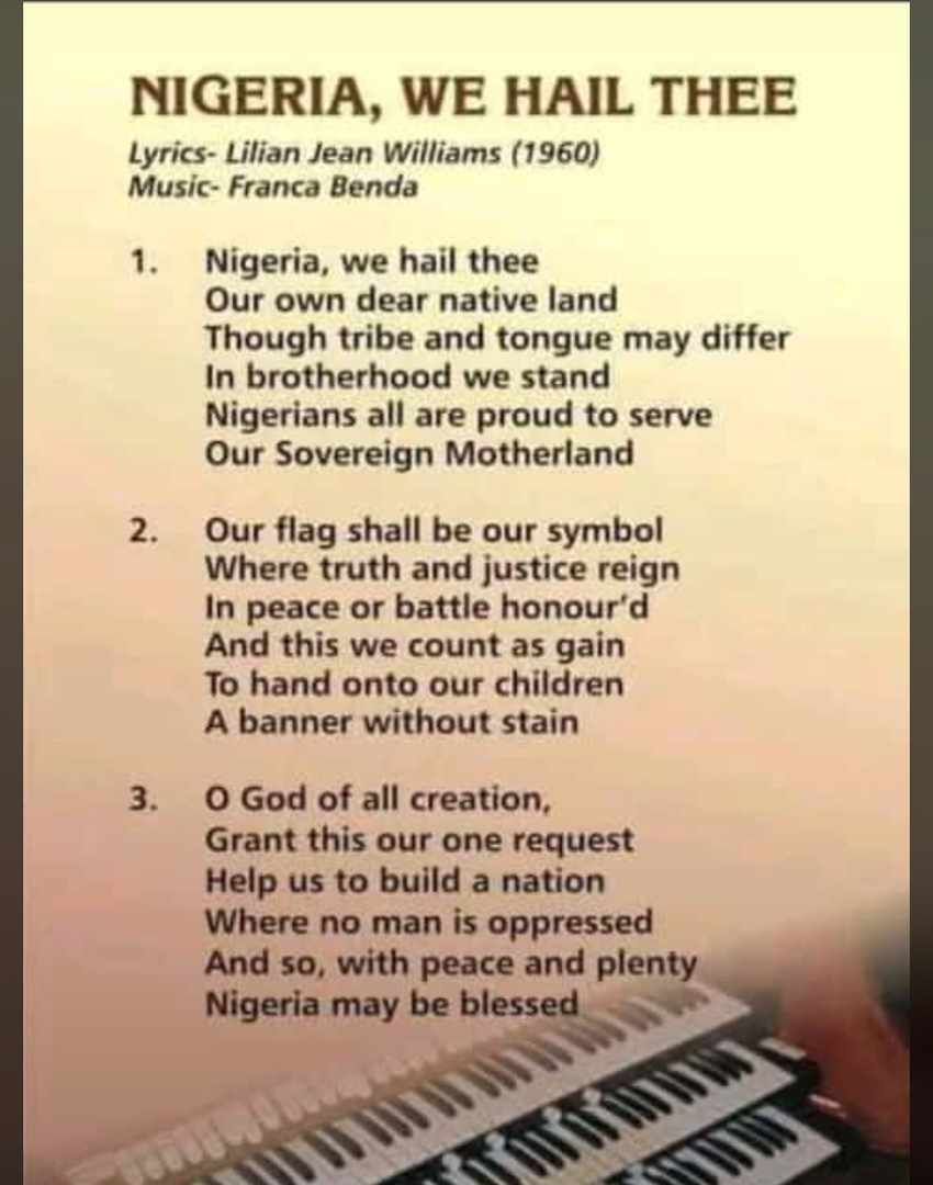 Old Anthem As A National&nbsp;Sacrifice.